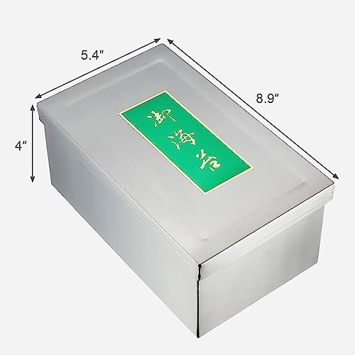 TIKUSAN Japanese Seaweed Container Sushi Nori Can Made in Japan Stainless Steel (Large) Large