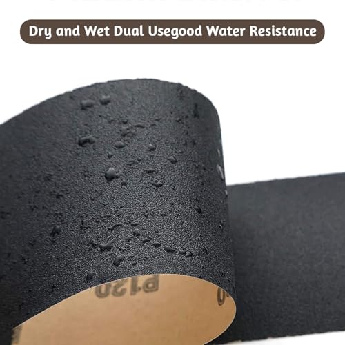 15 Piece Professional Sandpaper Set 23 x 9 cm, Grit 80 120 150 180 240 320 400 600 800 1000 1200 1500 2000 2500 3000, Wet and Dry for Car Metal Wood Varnish Walls Glass Finishing Sanding ishing