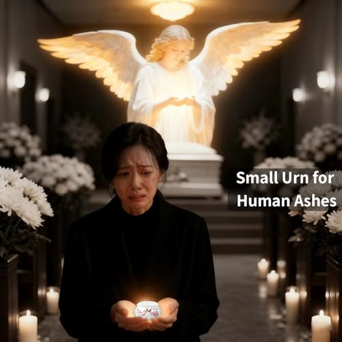 Small Cremation Jewelry for Ashes,Urns for Human Ashes Keepsake,Perfect Tribute Gift for Human or Pet Ashe(Natural Ceramics)
