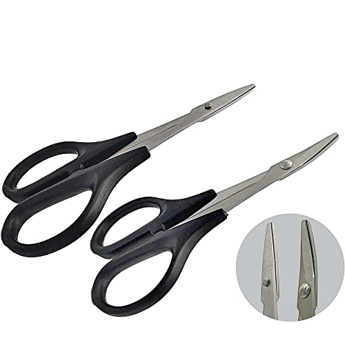RC Body Reamer 0-14 mm Hole Punch with Sleeve and Curved Scissors and Straight Scissors Set RC Car Body Assembly for RC Car Truck Tools