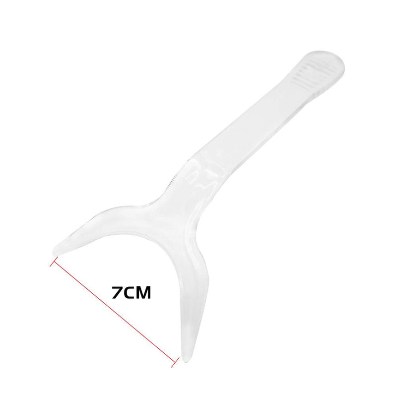 [Australia - AusPower] - 2PCS Dental Orthodontic Lip Retractor Clear Teeth Intraoral Mouth Lip Retractor Photography Opener (Large + Small) Large + Small 