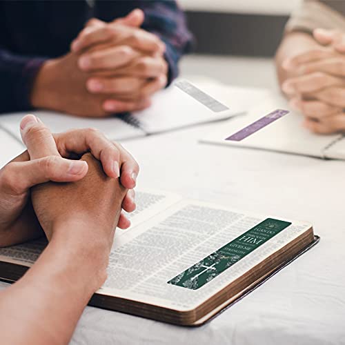 48 Pieces Bible Verses Bookmarks with Cross Cutout Design – Laminated Book Markers with Storage Box, Great Religious Christian Gift for Men, Women, Kids, Reading Reward, Church Supplies
