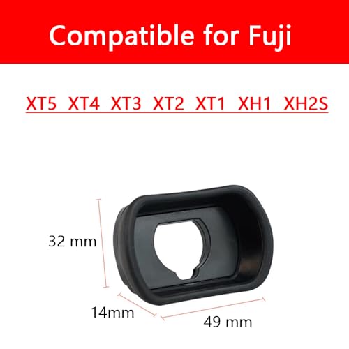 EC-XT L Soft Eyecup Eyepiece Viewfinder Compatible for Fuji XT5 XT4 XT3 XT2 XT1 XH1 XH2S Camera (1 Pack)