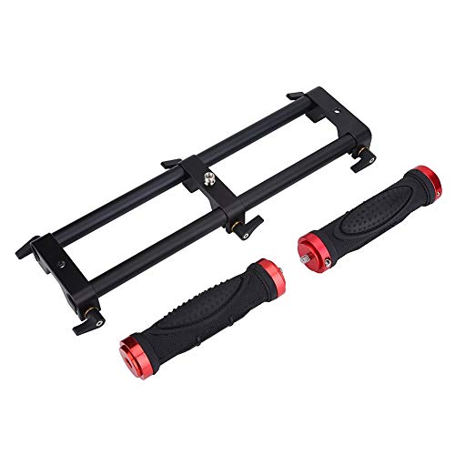 Dual Grip Handheld Stabilizer, Camera Dual Grip Extender Handle Gimbal Stabilizer Rig with 1/4'' Screws and 3/8" Screws for for Feiyu for Moza