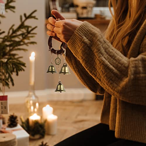 Witch Bells for Door Knob, Handmade Witchcraft Decor for Home Protection, Wiccan Altar Supplies, Witchy Pagan Supplies for Attracts Positive, Boho Gift for Garden, Kitchen, Witches Aesthetic Things 1