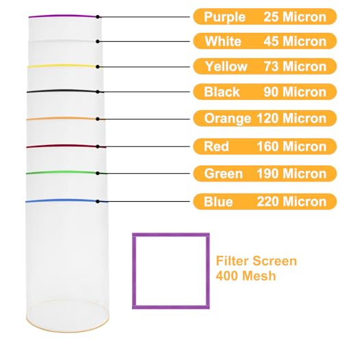 PSLER 5 gallon reusable nylon fine filter bag with 220 micron mesh screen
