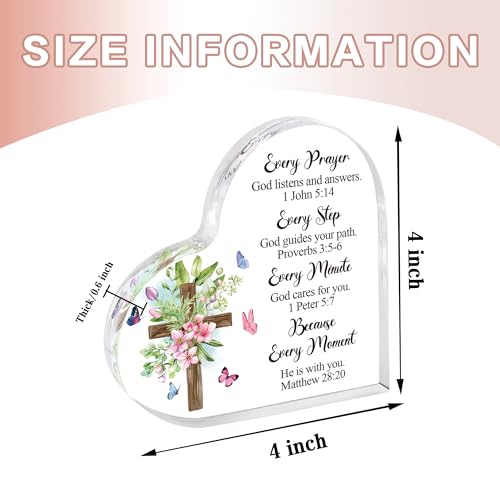 Christian Gifts for Women, Inspirational Religious Gifts for Women Men Every Prayer 4 inch