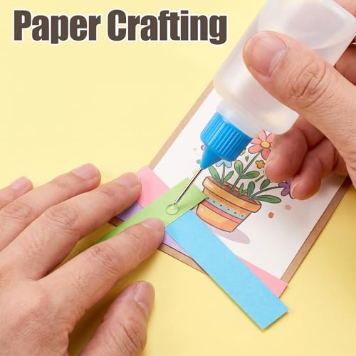 HaiFafafaing 30ml precision tip applicator bottles with mini funnels for adhesive dispensing