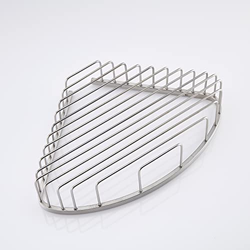 Bathroom Shower Caddy Corner Shelf, Corner-Hollow Design, Ultra Sturdy Rust-Proof Stainless Steel Shelf Organizer Shampoo Holder, Wall Mounted Storage Rack for Bathroom, Brushed Nickel Hollow Corner (1 Pack)