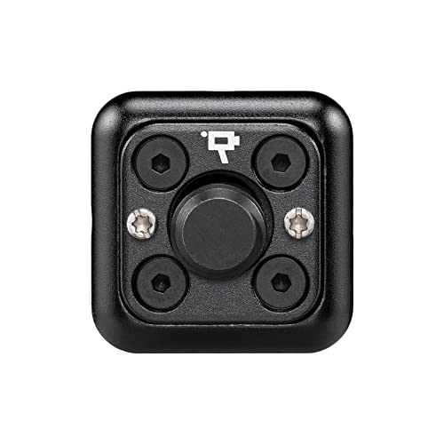 Wooden Camera Accessory Cube with Anti-Twist Pins to Mount to Cage or Rig, Compact 1" Cube for Mounting Accessories (3/8"-16) 3/8"-16