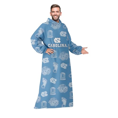 Snuggie The Original Wearable Blanket with Sleeves | Super Soft Fleece | As Seen on TV | Officially Licensed Gear North Carolina Tar Heels