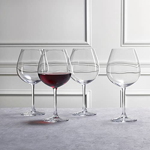 Mikasa Julie Red Wine Glass, 25-Ounce, Set of 4