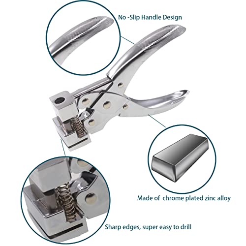 Suprwin heavy-duty manual T-shaped hole punch tool with T-slot hanger hole cutting design