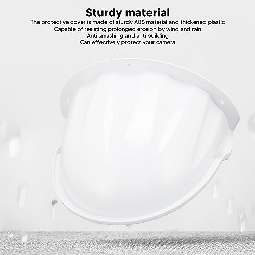 Universal Sun Rain Shade Camera Cover for Dome Outdoor Camera, Unnoticeable Design, 11 x 8.3 x 6.3in (White) White