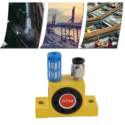 Pneumatic Turbine Vibrator G1/8 Inch Air Turbine Oscillator with Adjustable Frequency Low Noise for Industrial Applications Vibration Device