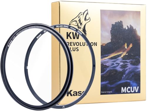 Kase KW Revolution Plus Magnetic Shockproof R-MCUV Filter Anti-Ghosting Anti-Flare Low Reflection Optical Glass Incl Inlaid Adapter (46mm) 46mm