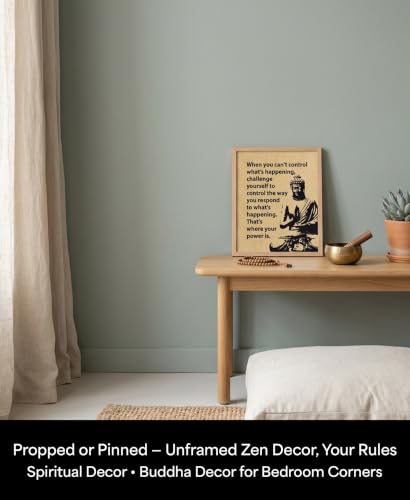 AMERICAN LUXURY GIFTS Buddha Quote Wall Art Print, 8x10 Unframed 10"L x 8"W