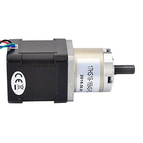 STEPPERONLINE Nema 17 Gear Stepper Motor Bipolar L = 48 mm with Gear Ratio 27:1 Planetary Gear for 3D Printer, CNC Machine