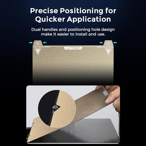 Creality Ender 3 S1 Pro Original Build Plate 235x235mm Magnetic Bed Plate Texture Removable PEI Sheet for Ender 3 V3 SE/Ender 3 V3 KE/Ender 3 S1/Ender 3/Ender 5 S1/Ender 5 Pro/K1/K1C/K1 SE/CR-10 SE Ender 3 S1/S1 Pro PEI Build Plate 235*235mm