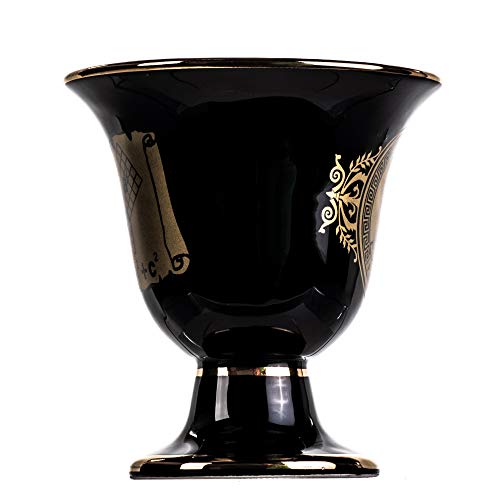 BEAUTIFUL GREEK STATUES Pythagoras Cup of Justice Pythagorean Theorem Fair Mug Ancient Greece Black Cobalt Usable