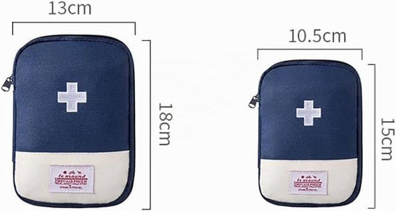 1 Pack Pink First Aid Bag Empty First Aid Bag Mini Portable Medical Bag for Outdoor Camping Hiking Travel Emergency Bag (Small)