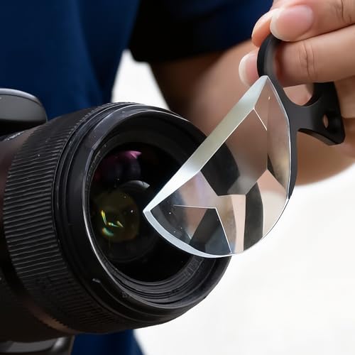 Handheld Diopter Lens Filter Ghost Prism Lens Photography Fractal Foreground Blur for Effect Camera Prism 100mm Handheld Split Kaleidoscope FX Filter