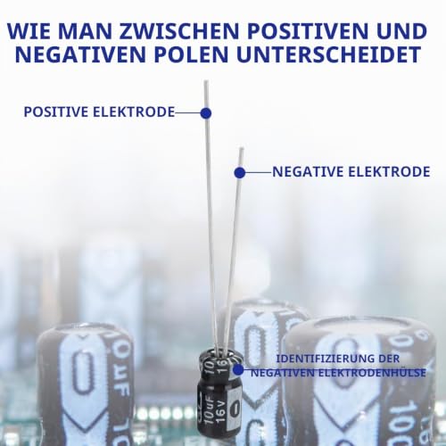 Electrolytic Capacitors 10uF 16V Aluminum Radial Electrolytic Capacitors Pack of 50 16V 10uF