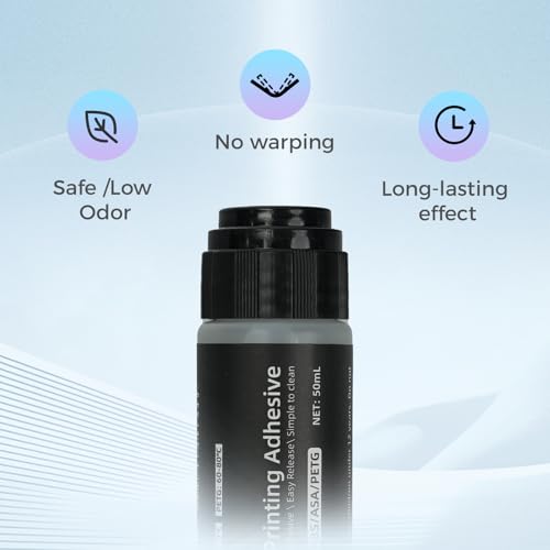 FLASHFORGE 3D Printing Adhesive Glue for Hot Bed Warping Reducing,3D Printer Glue Sticks for PLA/ABS/PETG/ASA,2-Pack Bundle (50mL/Pack)