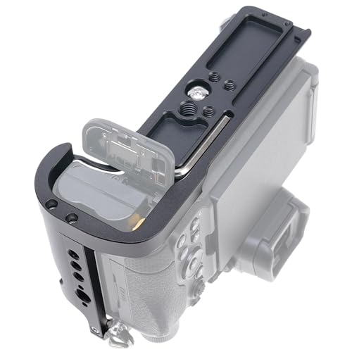 Foto4easy Camera Cage for Nikon Z6III Camera,Quick Release Plate for Arca-Swiss,1/4" & 3/8" Screw Holes and Cold Shoe Mount for Accessories