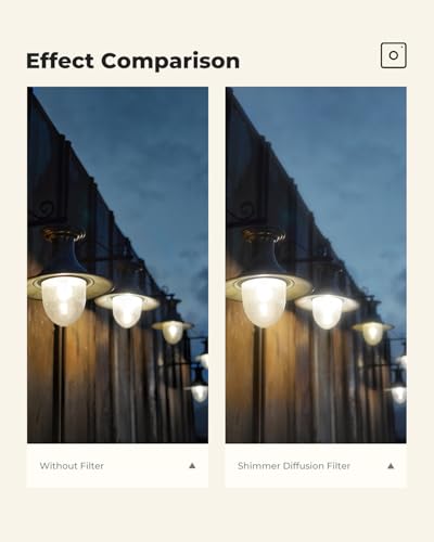 K&F CONCEPT 67mm Shimmer Diffusion 1 Filter Glimmer Glass Effect Filter