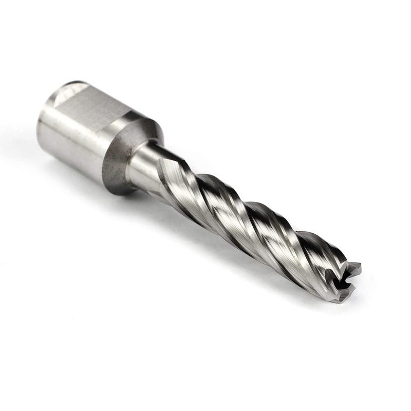 OSCARBIDE 7/16"X2"HSS Annular Cutter 7/16 inch Cutting Diameter 2 Depth of Cut,3/4 inch Weldon Shank 2 Flat Mag Drill Bit with Pilot Pin for Magnetic Drill Press,1 Piece