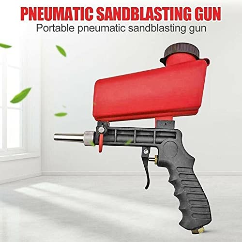 [Australia - AusPower] - 1/4” Air Sandblasting Gun Portable Handheld Sandblaster 90psi Gravity Sandblasting Gun Pneumatic Sandblaster Spray Gun Blasting Machine 