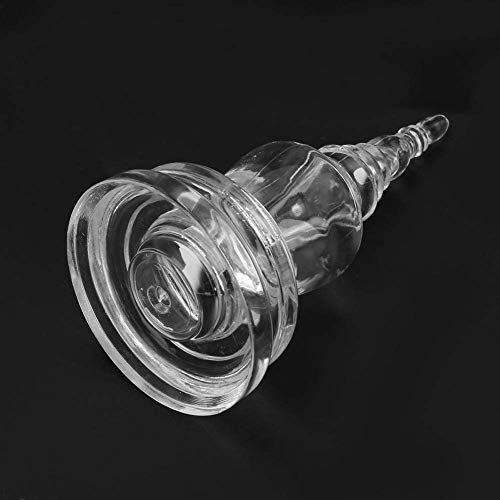 HEEPDD Crystal Stupa Buddhist Dagoba Tower Statue, Handcrafted Acrylic Meditation Decor, 3 Inch Serene Home Temple Ornament for Mindfulness Practitioners, Yoga Enthusiasts, and Spiritual Gift Giving