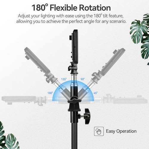 WELLMAKING 2PCS U Shape Tilt Adapter Umbrella Holder for Studio Light Stand D set