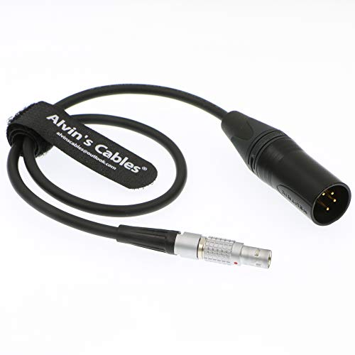 Alvin's Cables XLR 4 Pin Male to 2 Pin Male Power Cable for Teradek Z-CAM E2 SmallHD