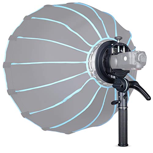 GODOX S2 Speedlite Bracket Bowens Mount Holder + Cold Shoe Flash Mount for Godox V1 Series, AD200Pro, AD200, AD400Pro, V860II Series, TT350 TT685 TT600 Series Flash