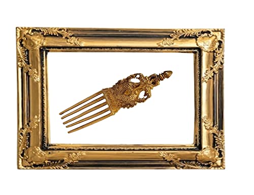 Purpledip Brass Wall Decor Accent Figurine: Dancing Peacocks Statue (12649B)