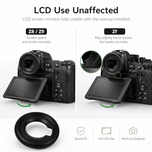 Extended Z8 Z9 Zf DK-33 Eyepiece, Round Soft Silicone Camera Eyecup