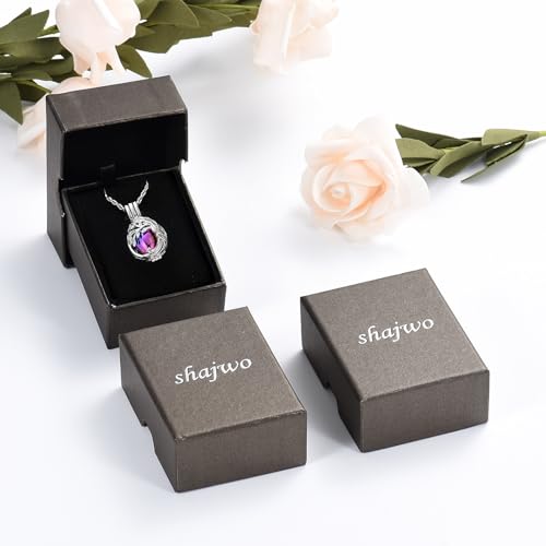 shajwo Tree of Life Teardrop Urn Necklace Rainbow