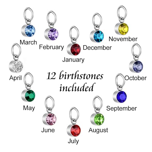Dletay Cross Urn Necklace for Ashes with 12 Birthstones Cremation Jewelry for Ashes for Women Memorial Ash Keepsake Urn Pendant Silver