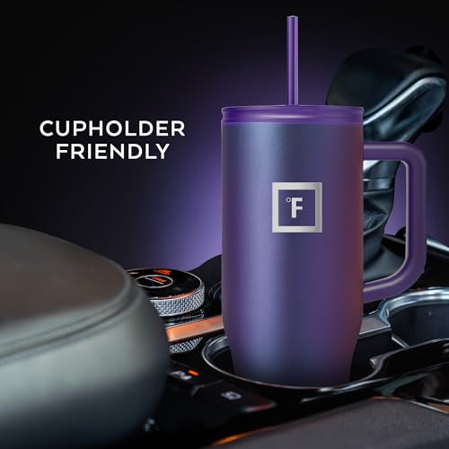 IRON °FLASK 40 oz Co-Pilot Insulated Travel Mug Cosmetic Pink 40 Ounces