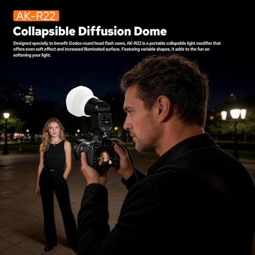 Godox AK-R22 Collapsible Diffusion Dome for V1pro/V100 AD100Pro AD200Pro