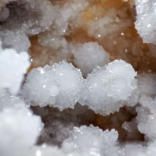 Erliway Moroccan Agate Geode with Crystal Natural Heart-Shaped Agate 2-2.4"