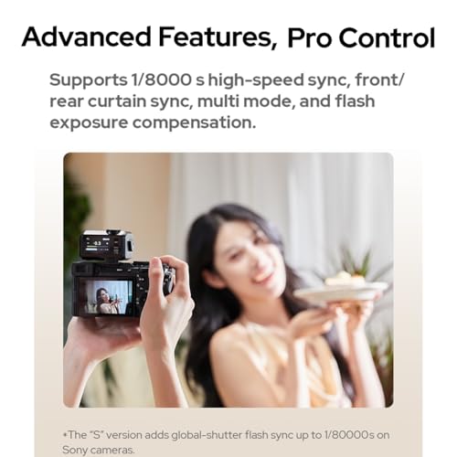 Godox iT30Pro C iT30Pro-C TTL Flash for Canon Camera, GN15 1.5s Recycle Time, 560 Full Power Flash, 1/8000 HSS, 2.4G Wireless, Built-in Lithium Battery, 2.8″ Full-Color Touchscreen Speedlight (Silver)