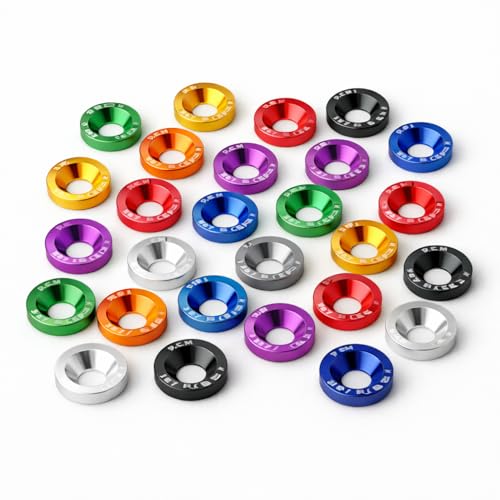 SPARDEE purple M6x20mm bumper fender washer bolt kit with CNC aluminum flat washers and fasteners