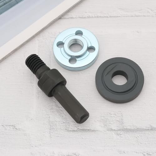 Angle Grinder Connecting Rod Adapter M10 53 x 30 mm High-Speed Steel Drill Mandrel Adapter for Cutting Disc Polishing Disc and Polishing Sponge Pack of 4