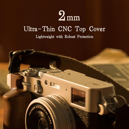 Tilta Vintage Camera Cage Compatible with Fujifilm X100VI – Black | Travel Kit | Thumb Grip | Strap Attachments | ARCA Ready | Lightweight & Durable TA-T70-B-B