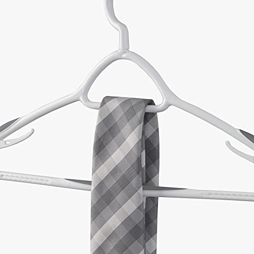 Neatfreak Set of 12 Deluxe Non Slip Clothes Hangers - Space Saving Design for Jackets, Pants, Shirts, 360 Degree Swivel Neck, Soft Grip Bars, Produced in North America Pack of 12