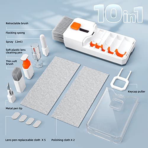 Keyboard Cleaning Kit +Glasses Cleaning Kit,White