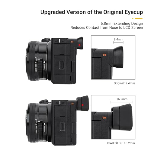 Kiwifotos Long Soft FDA-EP20 Eyecup Eye Cup Eyepiece for Sony A6700 Camera Sony FDA-EP20 Replacement